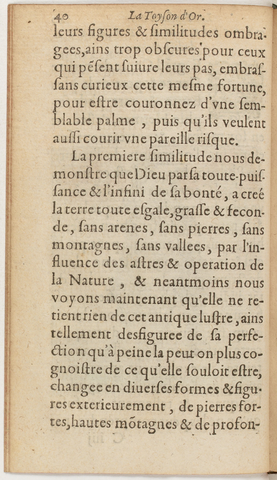1612 - Charles Sevestre - Toison d’or ou la fleur des Trésors - BnF
