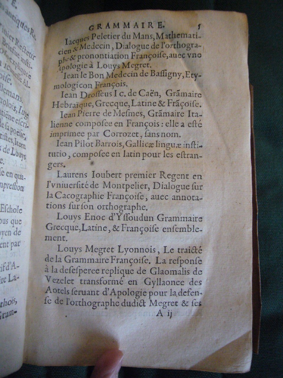 1602 - François Jacquin - Trésor des bons esprits français - BnF Arsenal