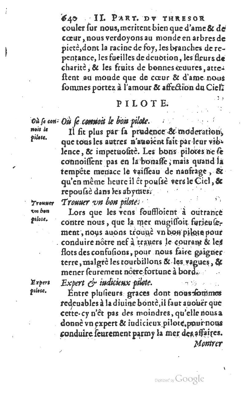 1610 - Louis Coste - Trésor de l’éloquence française (Seconde partie) - BM Lyon