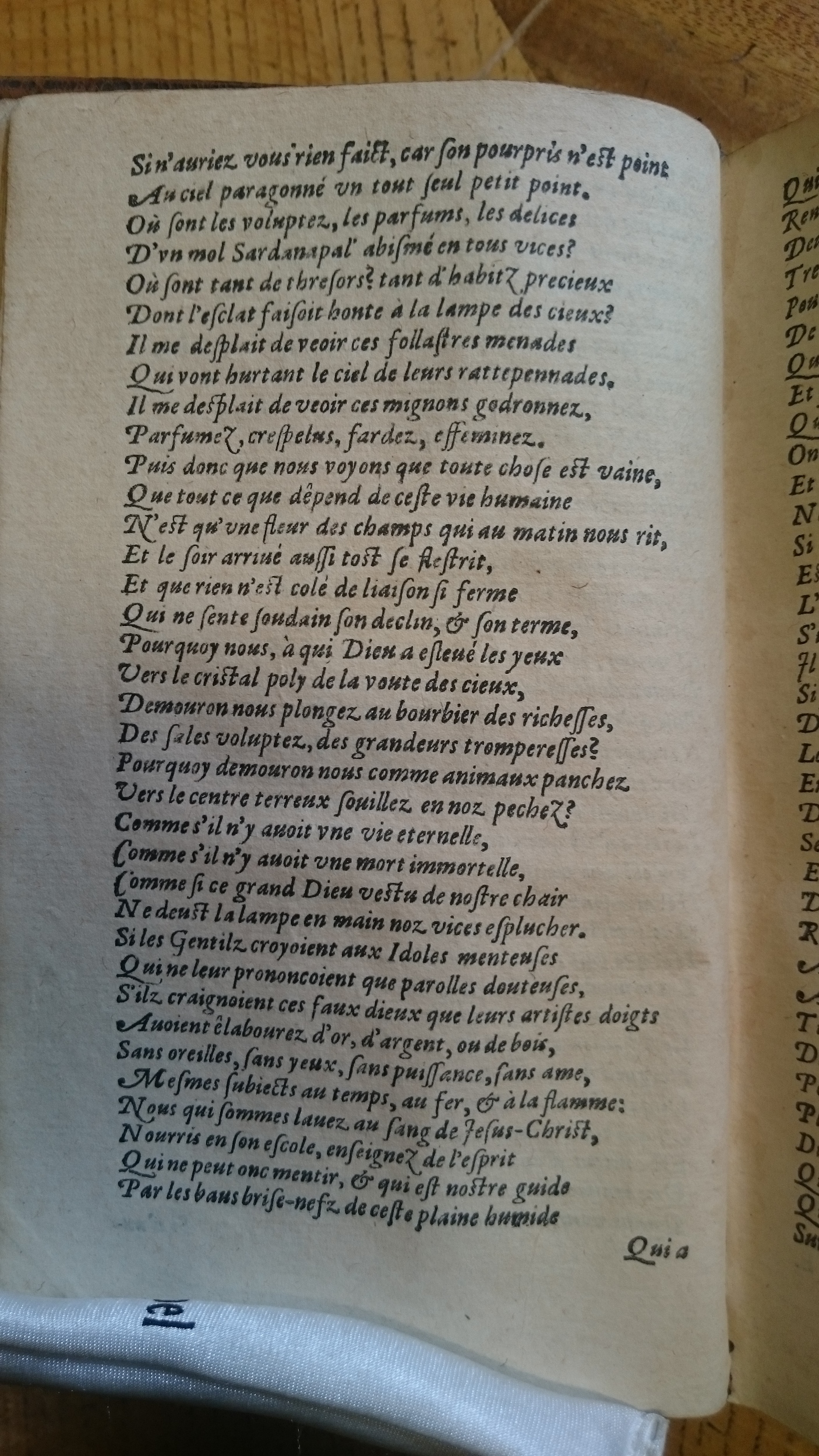 1585 - Jean Bogard - Trésor des faits et dits mémorables des hommes saints et illustres - Douai Quincy