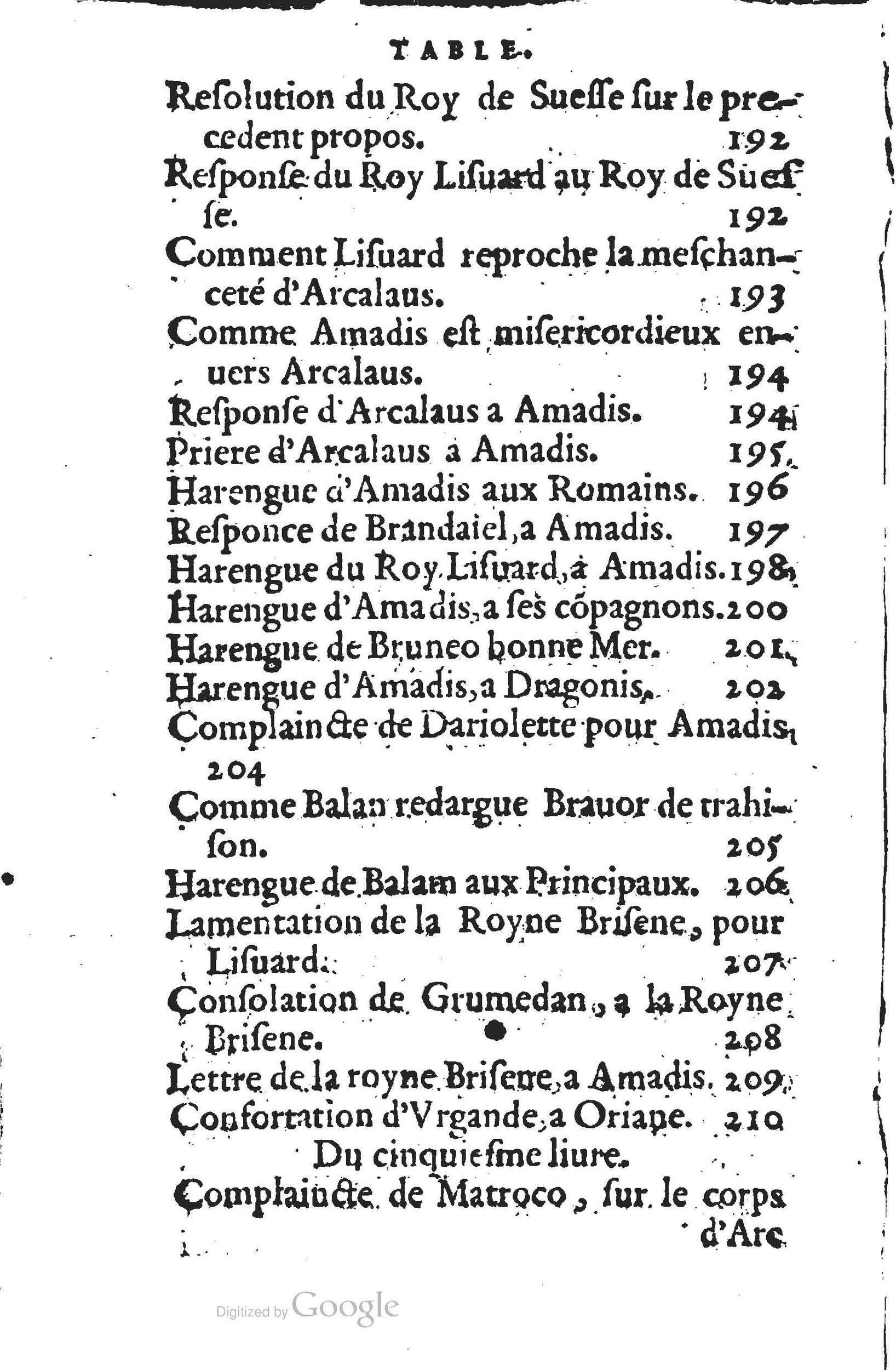 1560 - Jean d’Ogerolles et Gabriel Cotier Lyon - Trésor des Amadis - BSB Munich