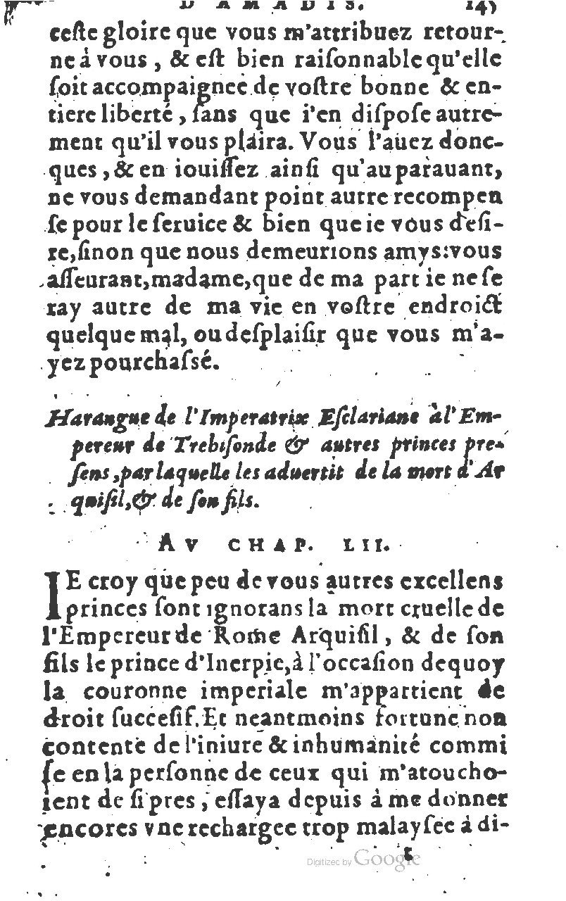 1582 - Jean Huguetan - Trésor des Amadis T. 1 - BM Lyon