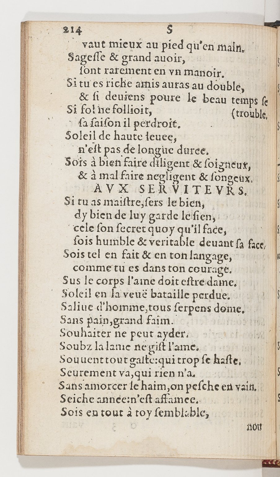 1577 - Jean d’Ogerolles - Trésor de sentences dorées - BnF Arsenal