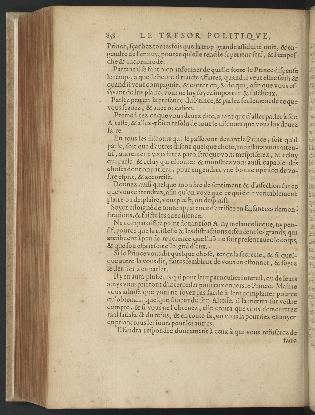 1608 - Nicolas Du Fossé - Trésor politique - BnF Tolbiac