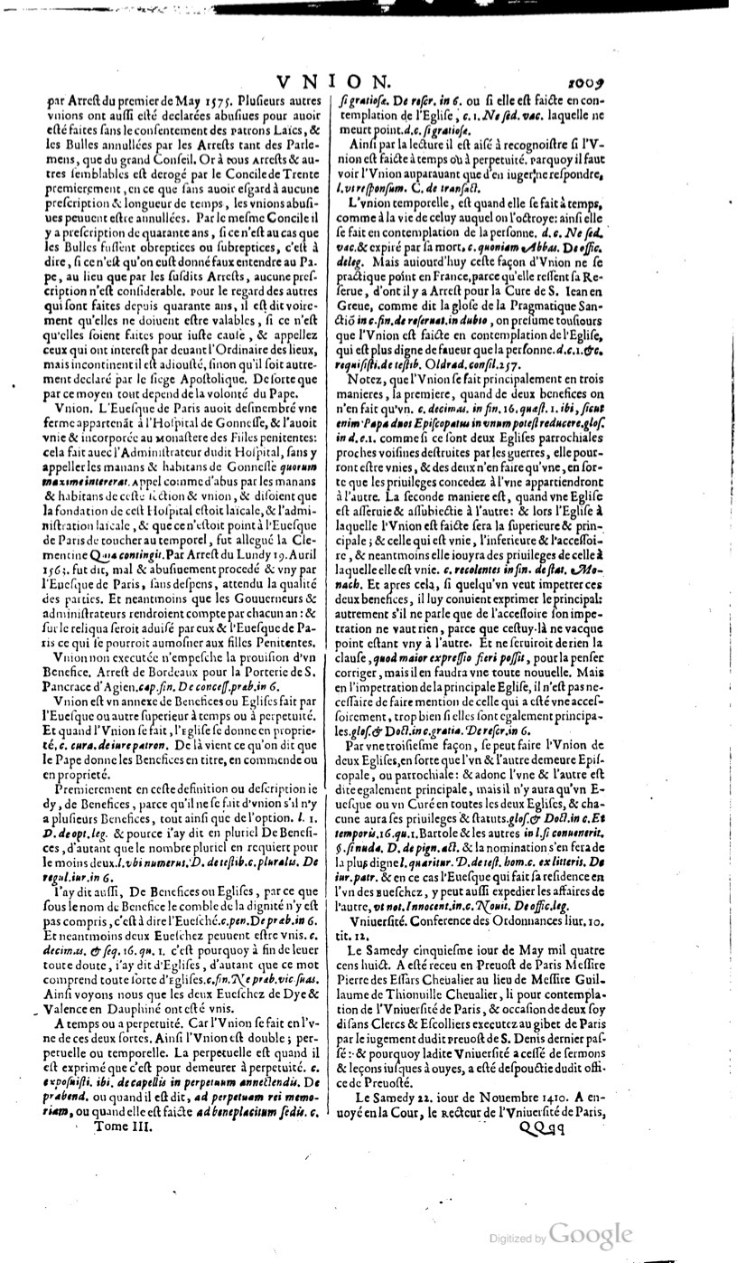 1629 - Veuve Nicolas Buon - Trésor du droit français (21754 T. 3) - BM Lyon