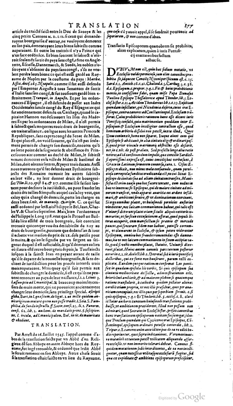 1629 - Veuve Nicolas Buon - Trésor du droit français (21754 T. 3) - BM Lyon