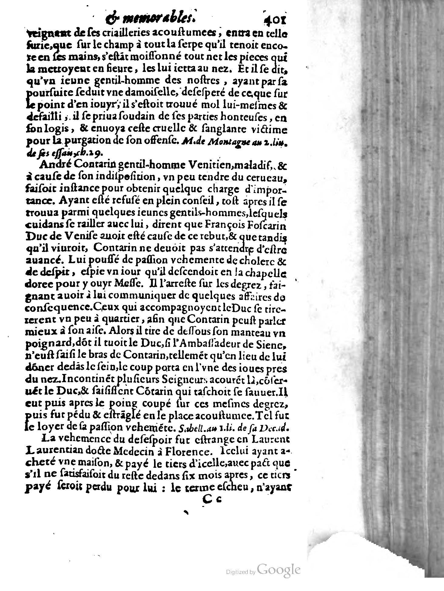 1620 - Samuel Crespin - Trésor d’histoires admirables et mémorables - BCU Lausanne