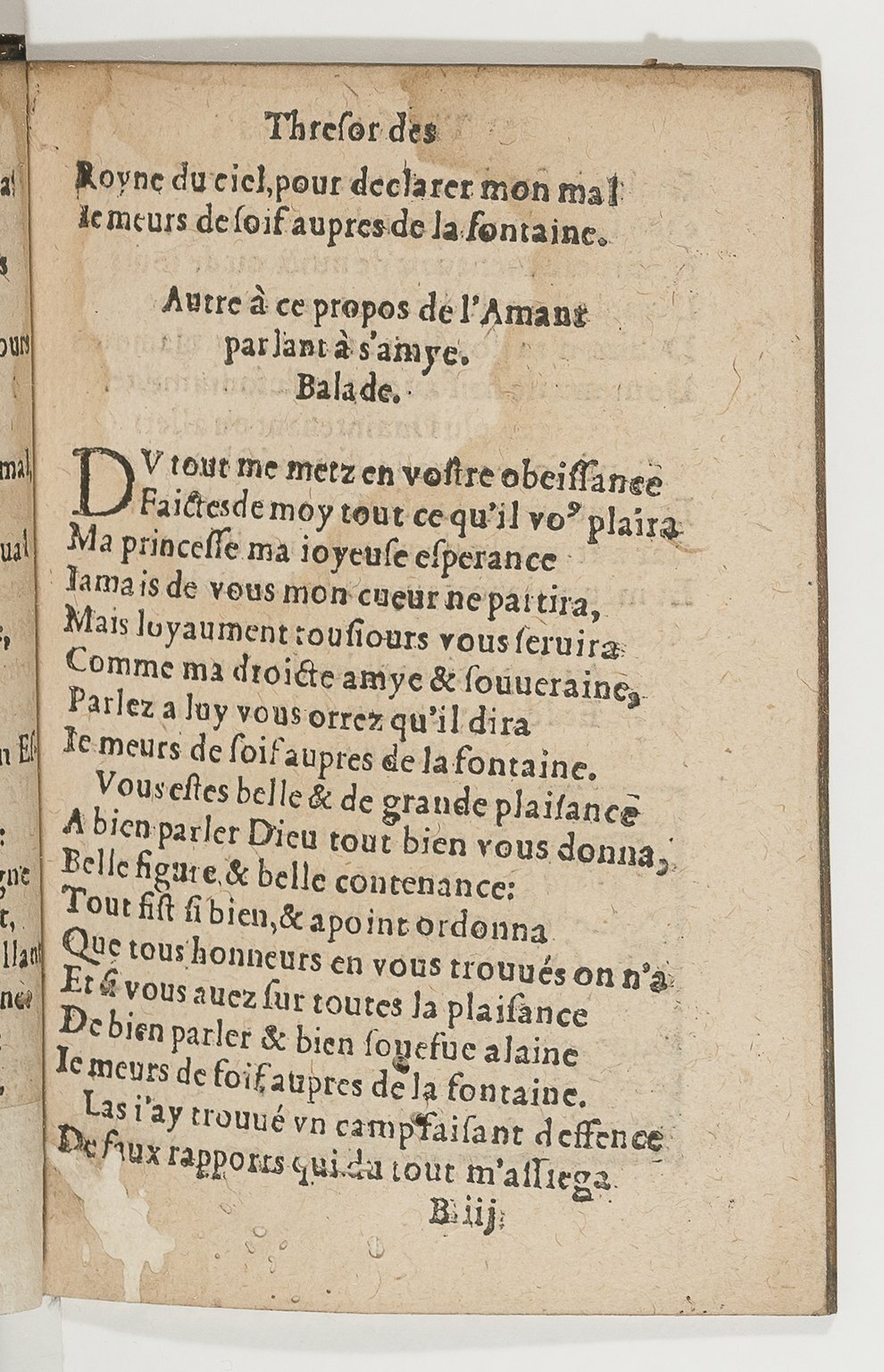1568c. - Veuve Jean Bonfons - Trésor des joyeuses inventions du parangon de poésies - BnF Arsenal
