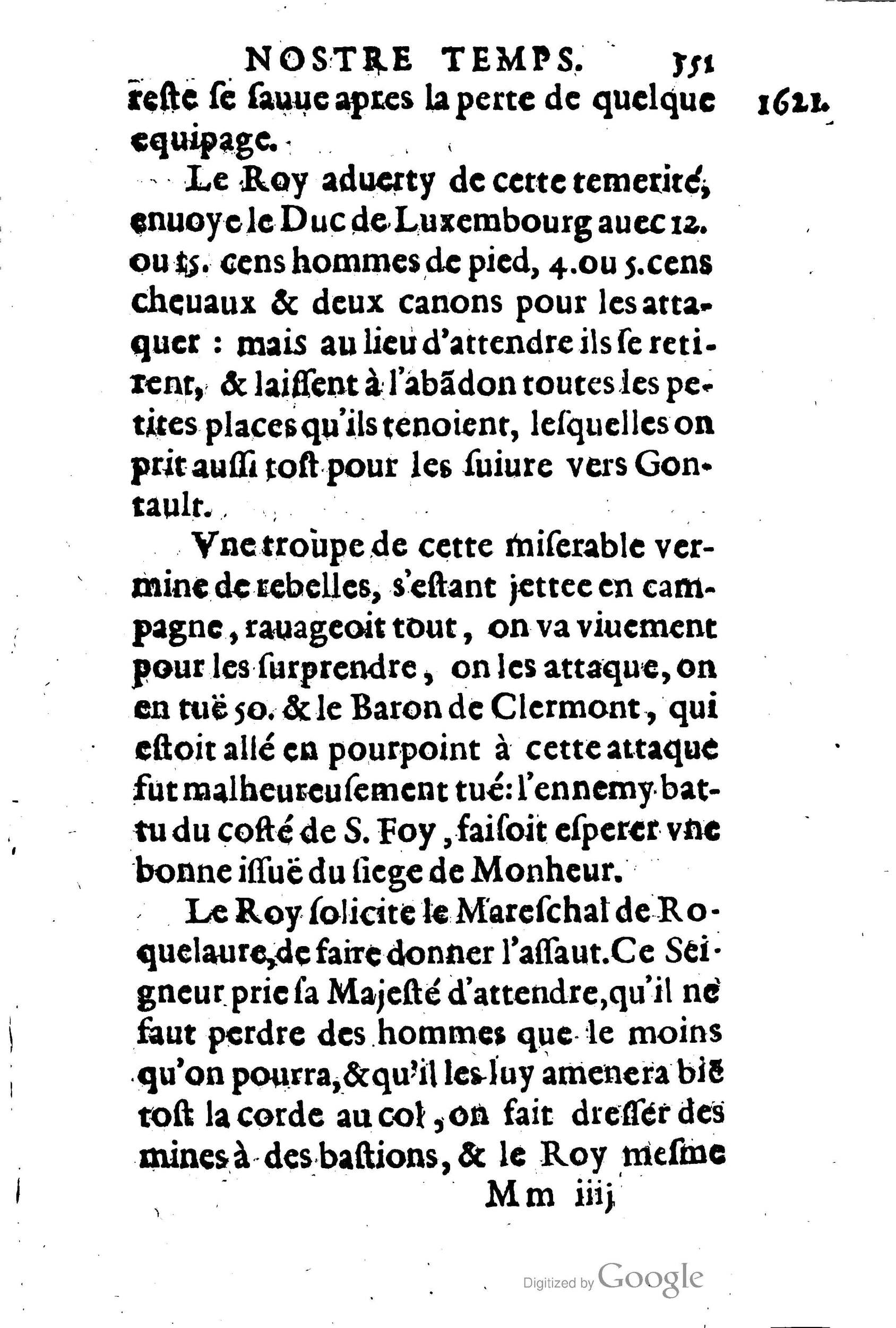 1623 - Joseph Bouillerot - Trésor de l’histoire générale de notre temps - BM Lyon