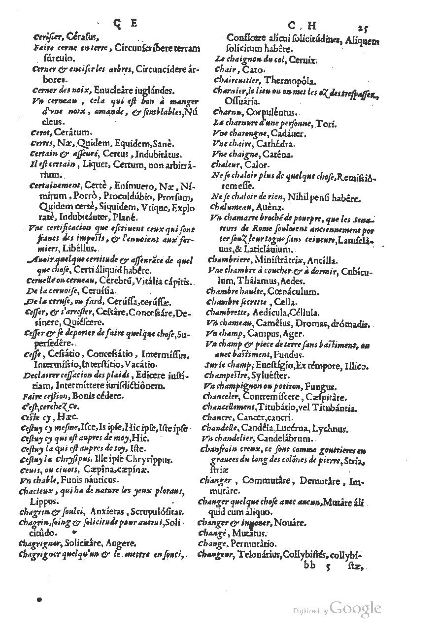 1558 - Guillaume Rouillé - Trésor des mots et traits français - BSB Munich