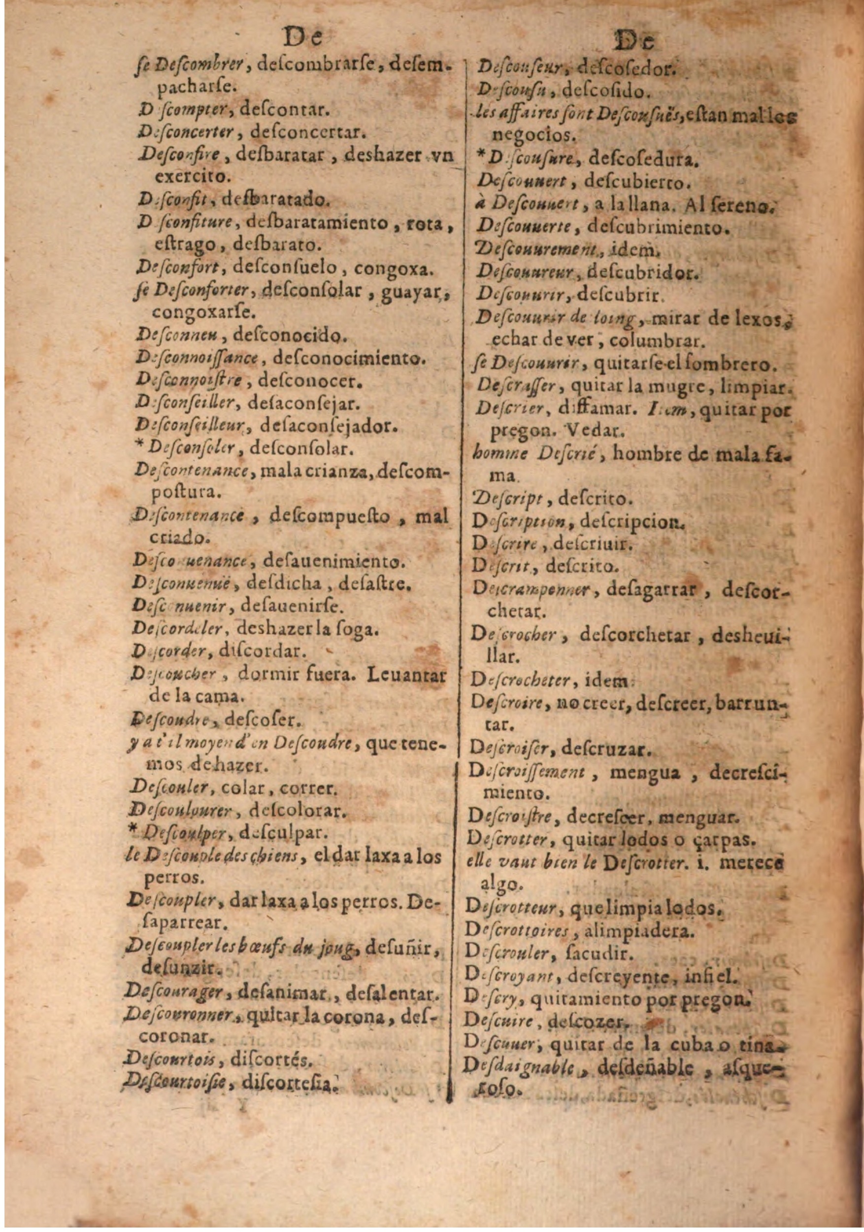 1645 - A. de Sommaville et A. Courbé - Trésor des deux langues espagnole et française (Seconde partie) - BSB Munich