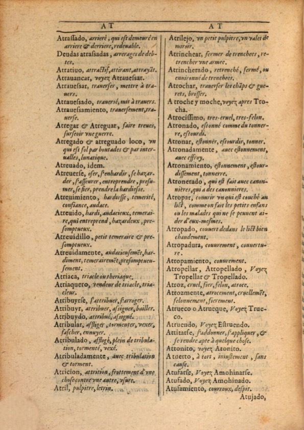 1607 - Marc Orry - Trésor des deux langues espagnole et française (Première et Seconde parties) - ÖNB Wien