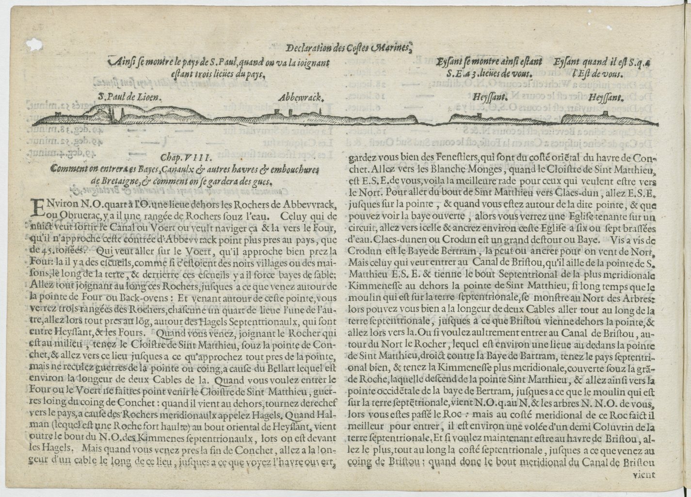 1601 - Bonaventure d’Aseville - Trésorerie ou cabinet de route marinesque - BnF