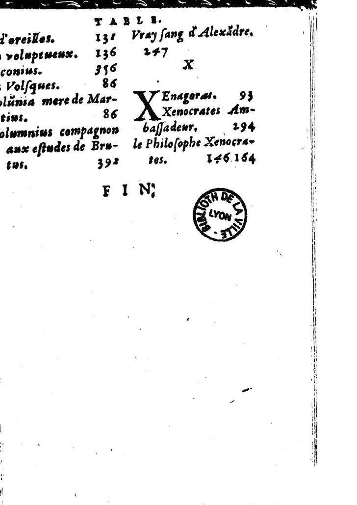 1611 - Pierre Rigaud - Trésor des vies de Plutarque - BM Lyon