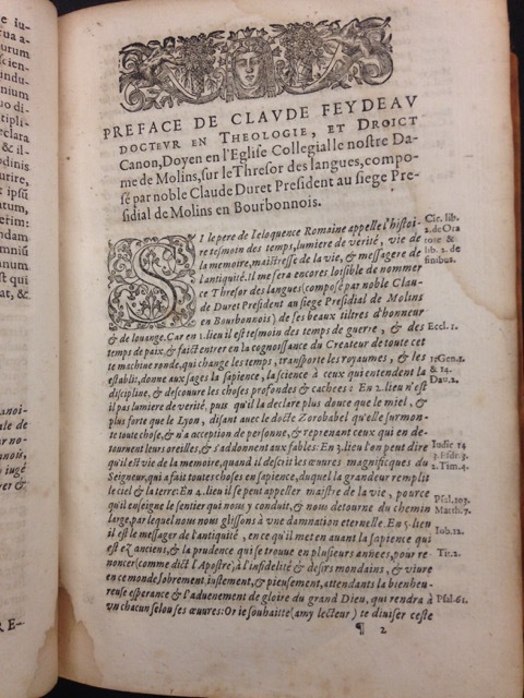 1613 - Matthieu Berjon - Trésor de l’histoire des langues - BU Chicago