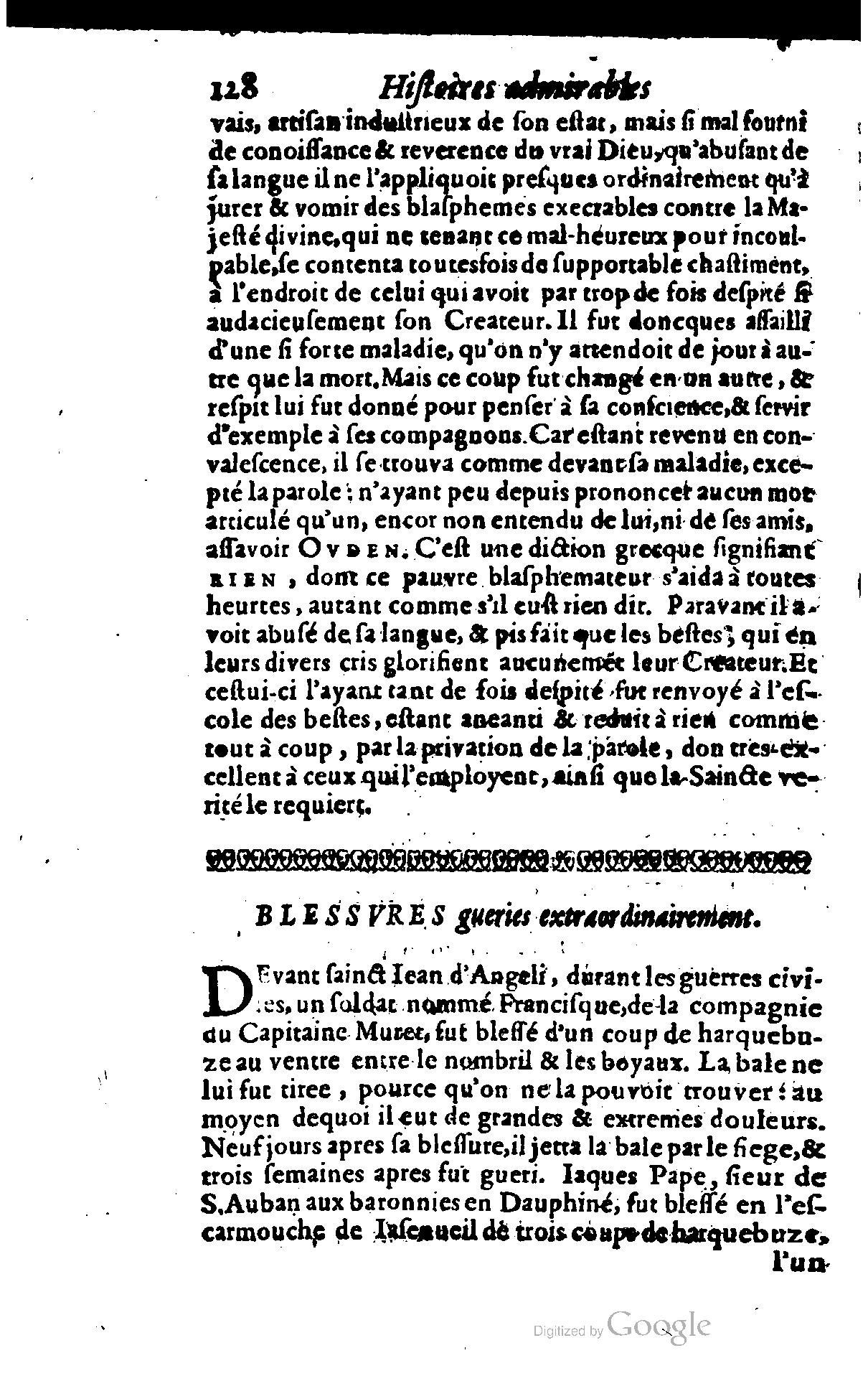 1628 - Jacques Crespin - Trésor d’histoires admirables et mémorables - BSB Munich