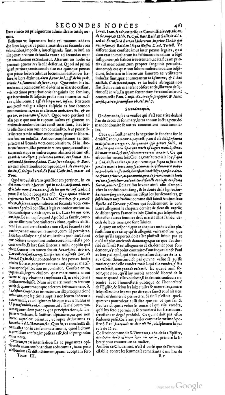 1629 - Veuve Nicolas Buon - Trésor du droit français (21754 T. 3) - BM Lyon