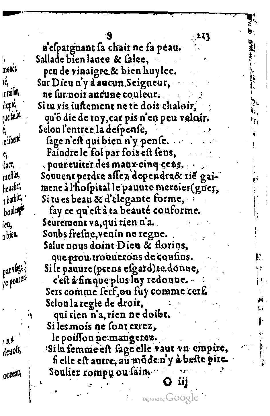 1582 - Nicolas Bonfons - Trésor des sentences dorées - BM Lyon 1582 - Nicolas Bonfons - Trésor des sentences dorées - BM Lyon