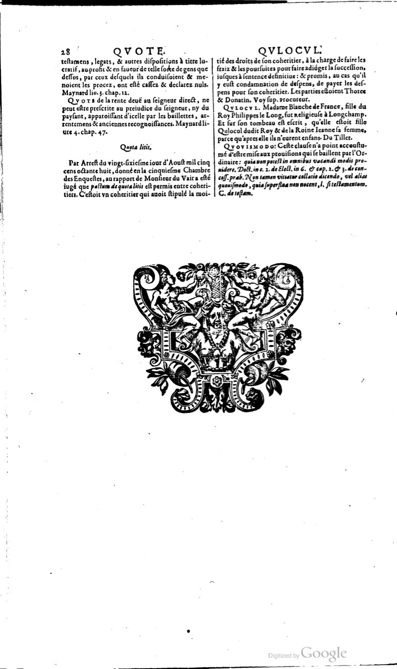 1629 - Veuve Nicolas Buon - Trésor du droit français (21754 T. 3) - BM Lyon