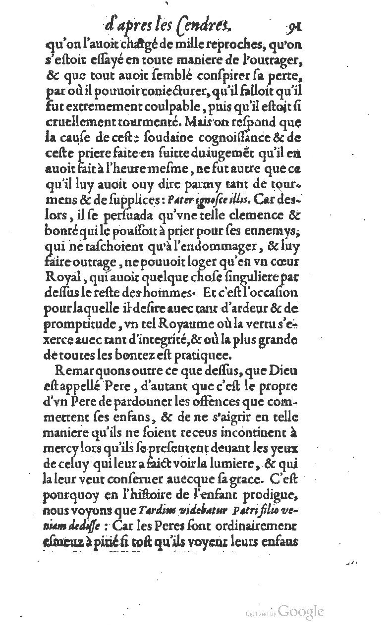 1607 - Nicolas Du Fossé - Trésor quadragésimal - T 01 - BM Lyon