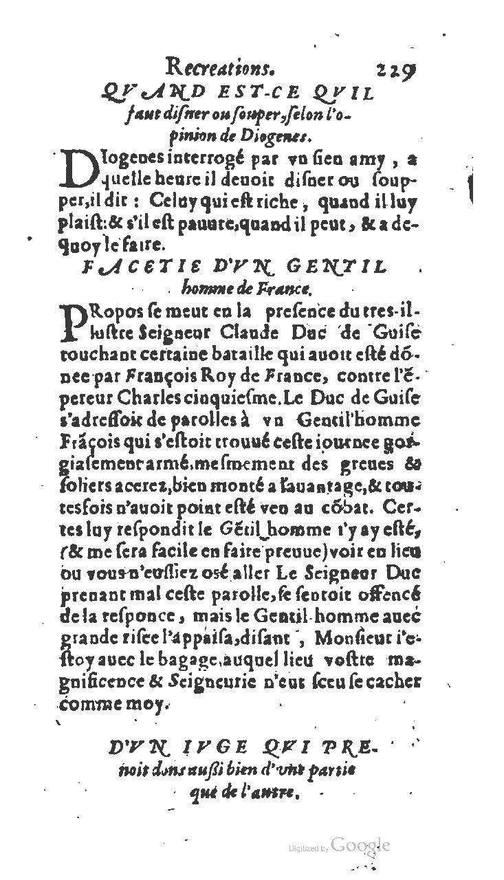 1611 - Jean Osmont - Trésor des récréations - BSB Munich