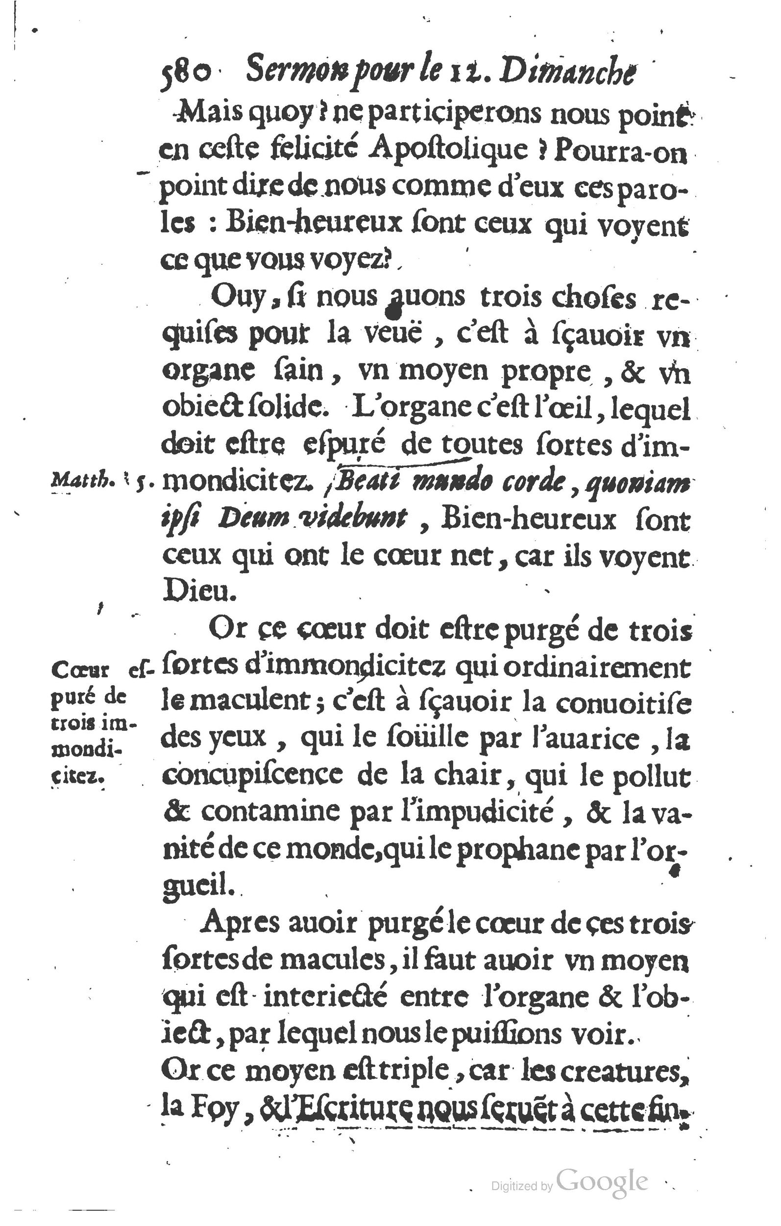 1629 - Manassés de Préaulx - Sermons ou Trésors de la piété chrétienne - BM Lyon
