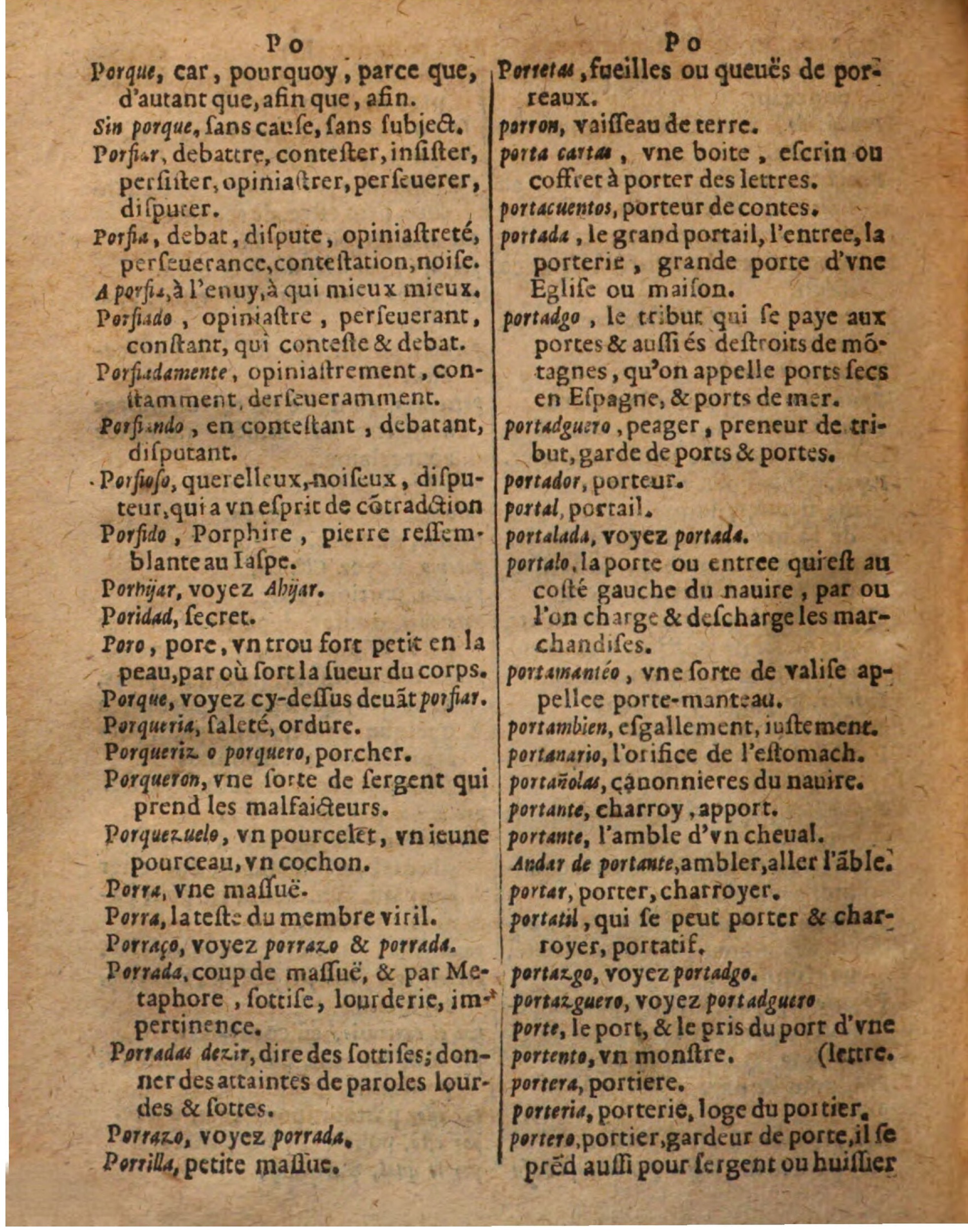 1625 - Hubert Antoine - Trésor des deux langues espagnole et française - Augsbourg