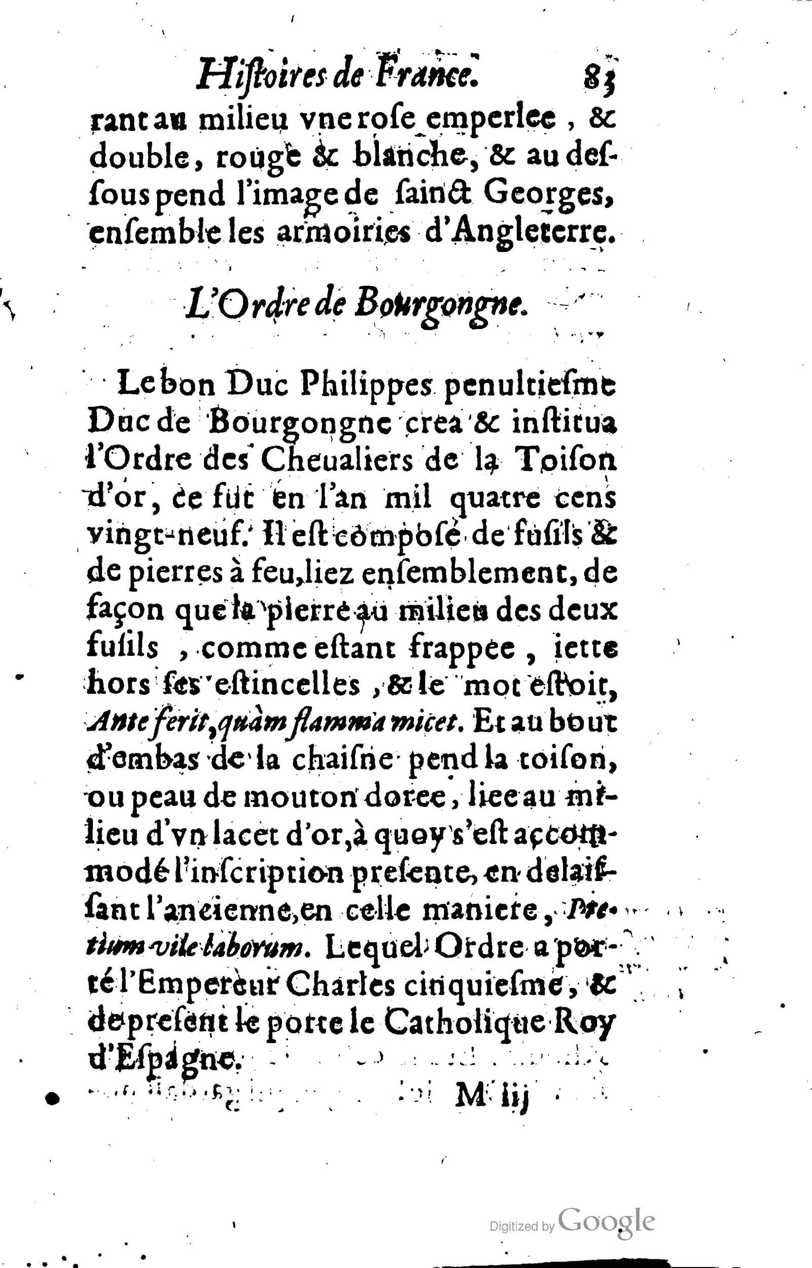 1619 - Jean Corrozet - Trésor des histoires de France - BSB Munich