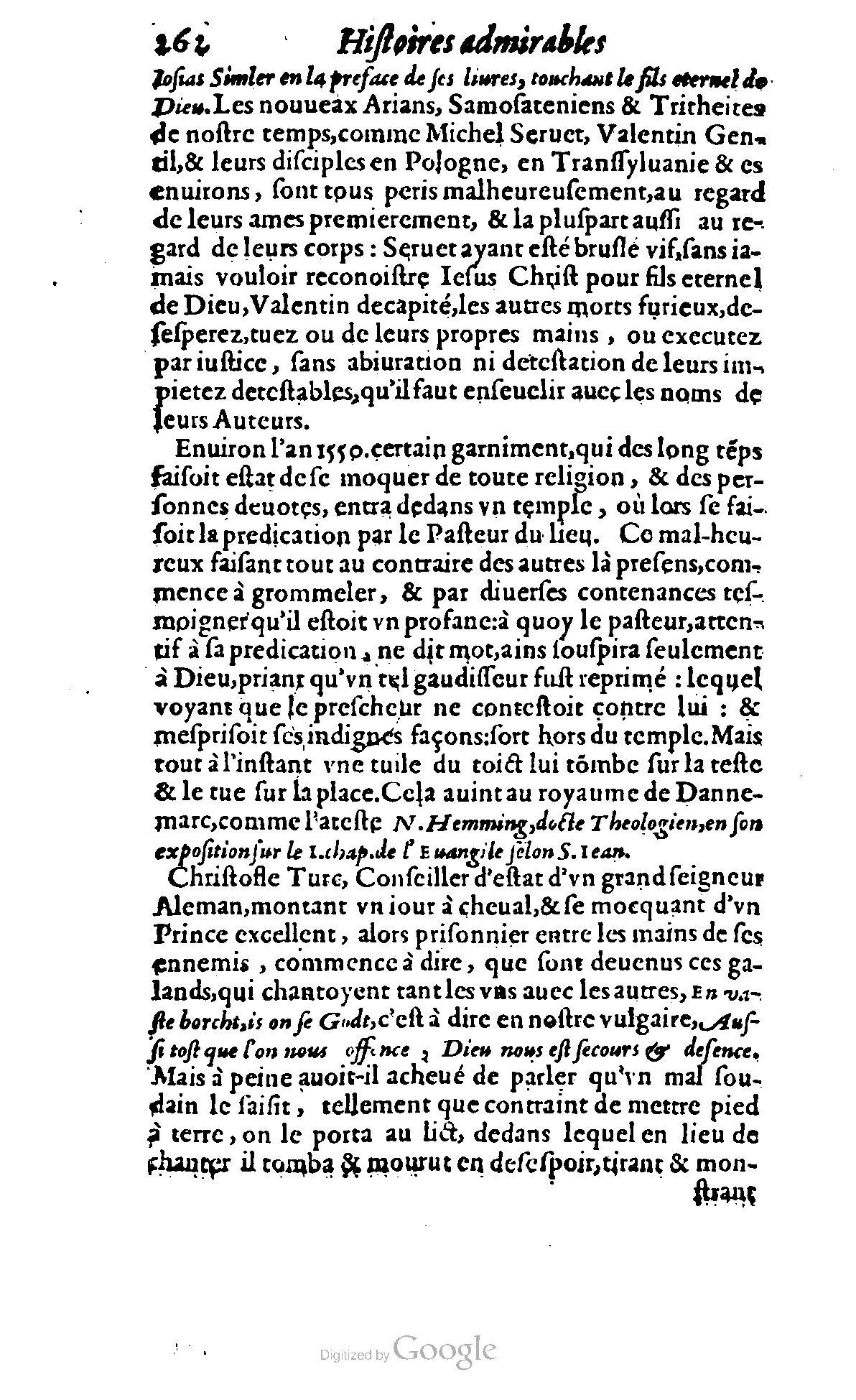1620 - Samuel Crespin - Trésor d’histoires admirables et mémorables - BCU Lausanne