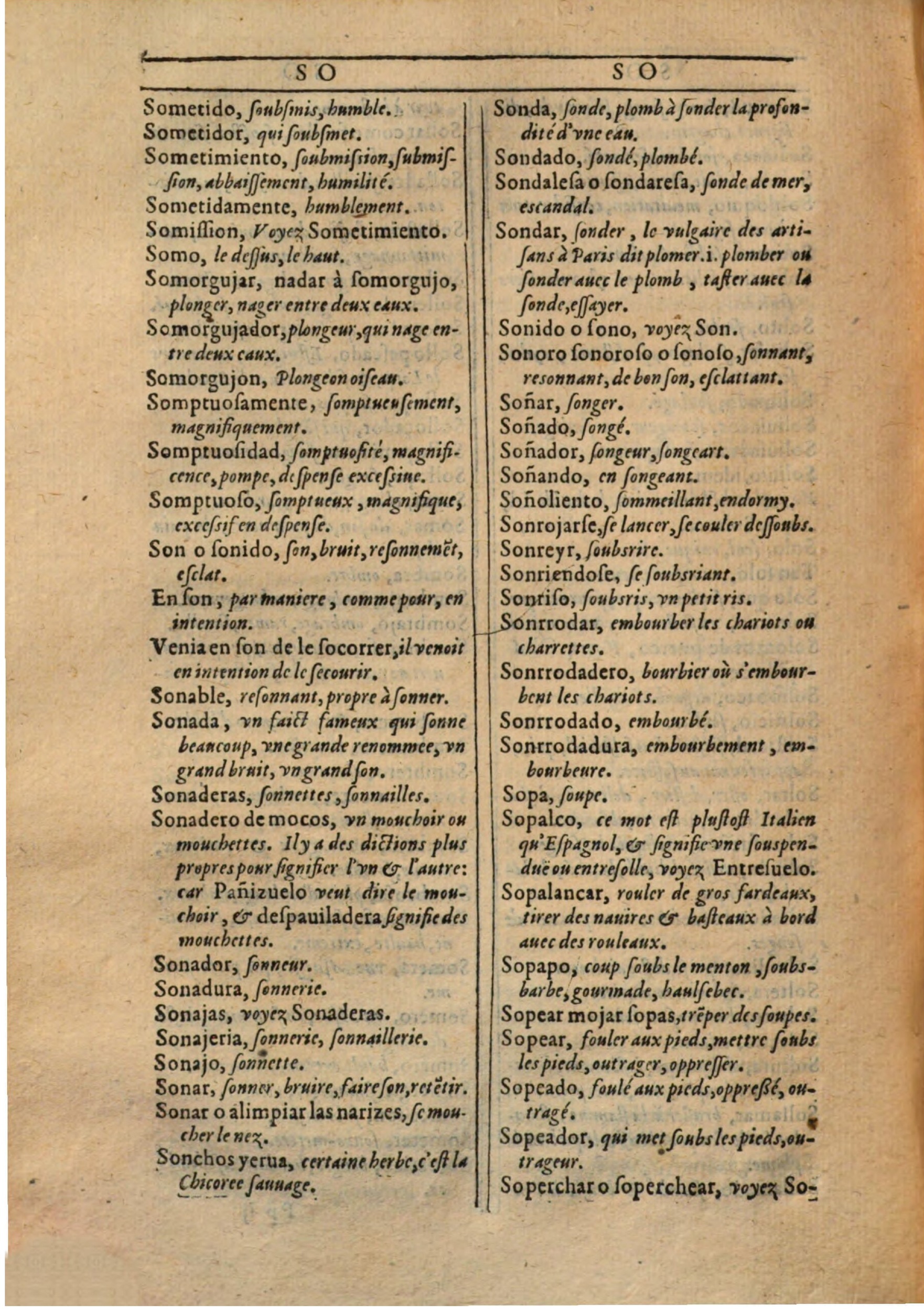 1607 - Marc Orry - Trésor des deux langues espagnole et française (Première partie) - BSB Munich 1607 - Marc Orry - Trésor des deux langues espagnole et française (Première partie) - BSB Munich