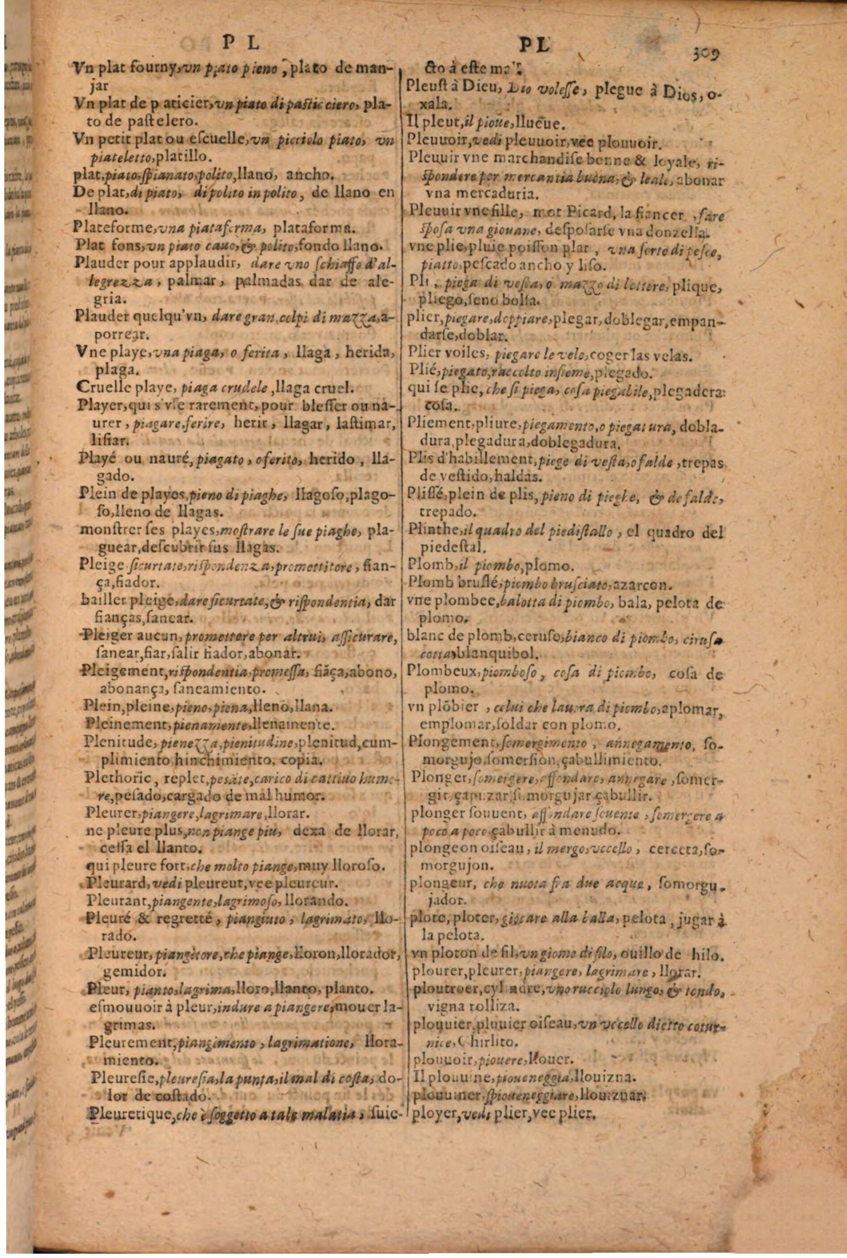 1616 - Pierre de la Rovière - Trésor des trois langues (Seconde partie) - BSB Munich