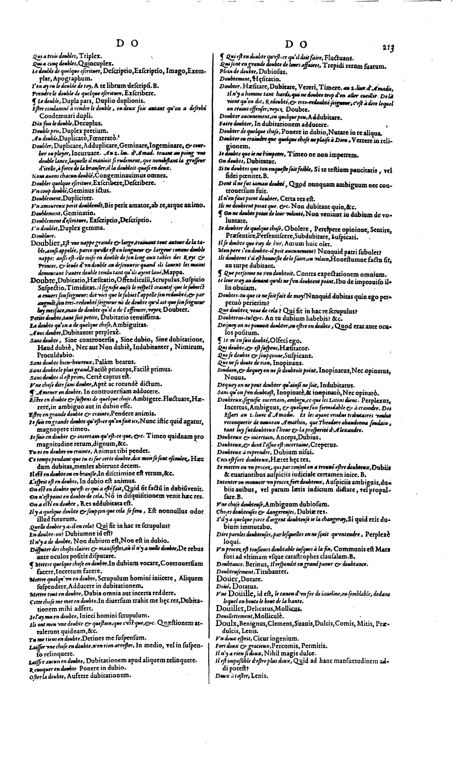 1606 - David Douceur - Trésor de la langue française - BM Lyon 1606 - David Douceur - Trésor de la langue française - BM Lyon