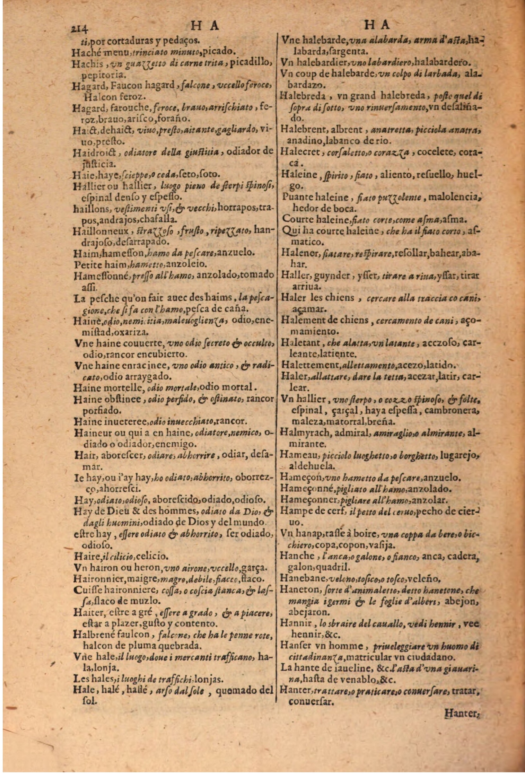 1616 - Pierre de la Rovière - Trésor des trois langues (Seconde partie) - BSB Munich