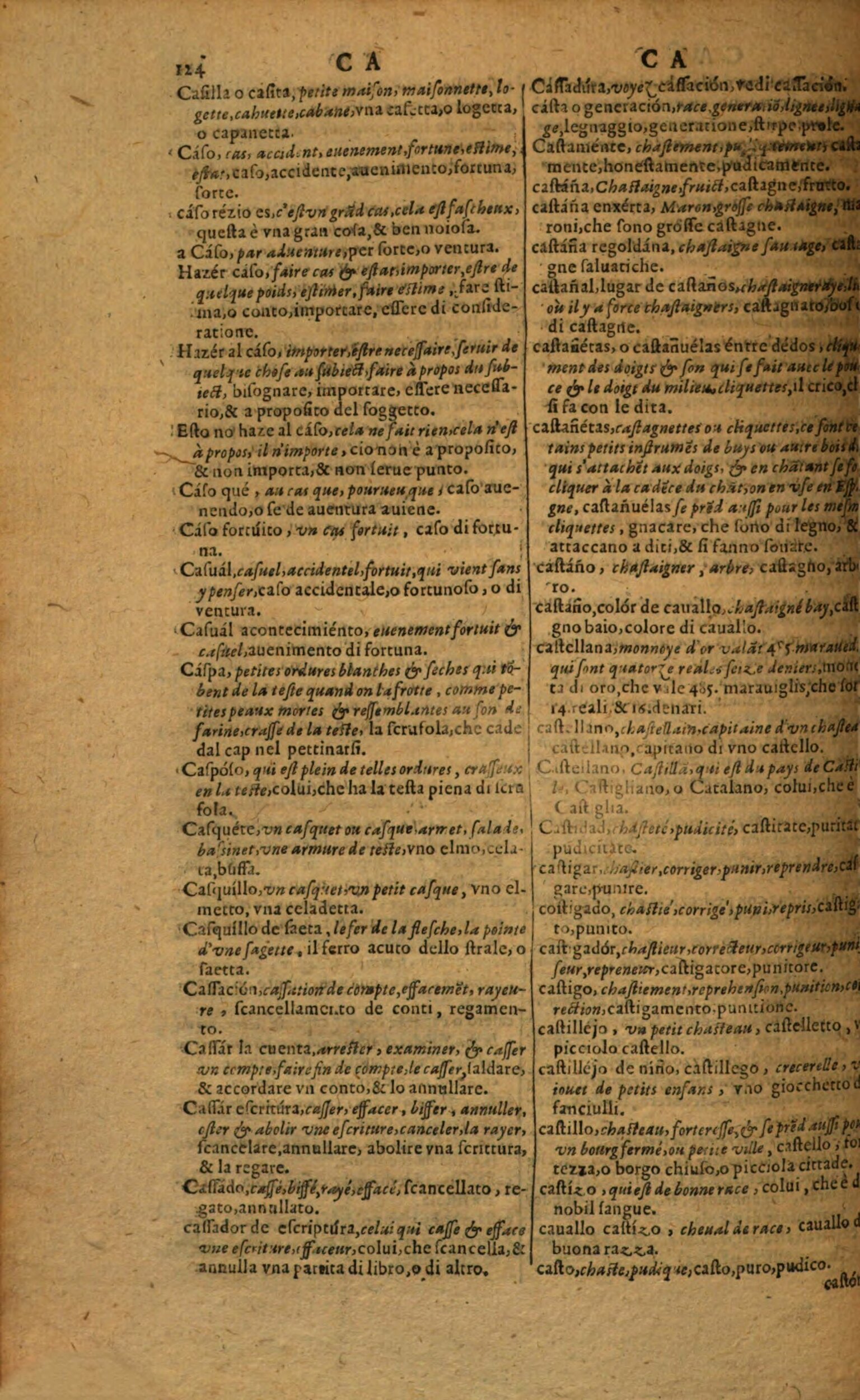 1617 - Samuel Crespin - Trésor des trois langues espagnole, française et italienne (Première partie) - Regensburg