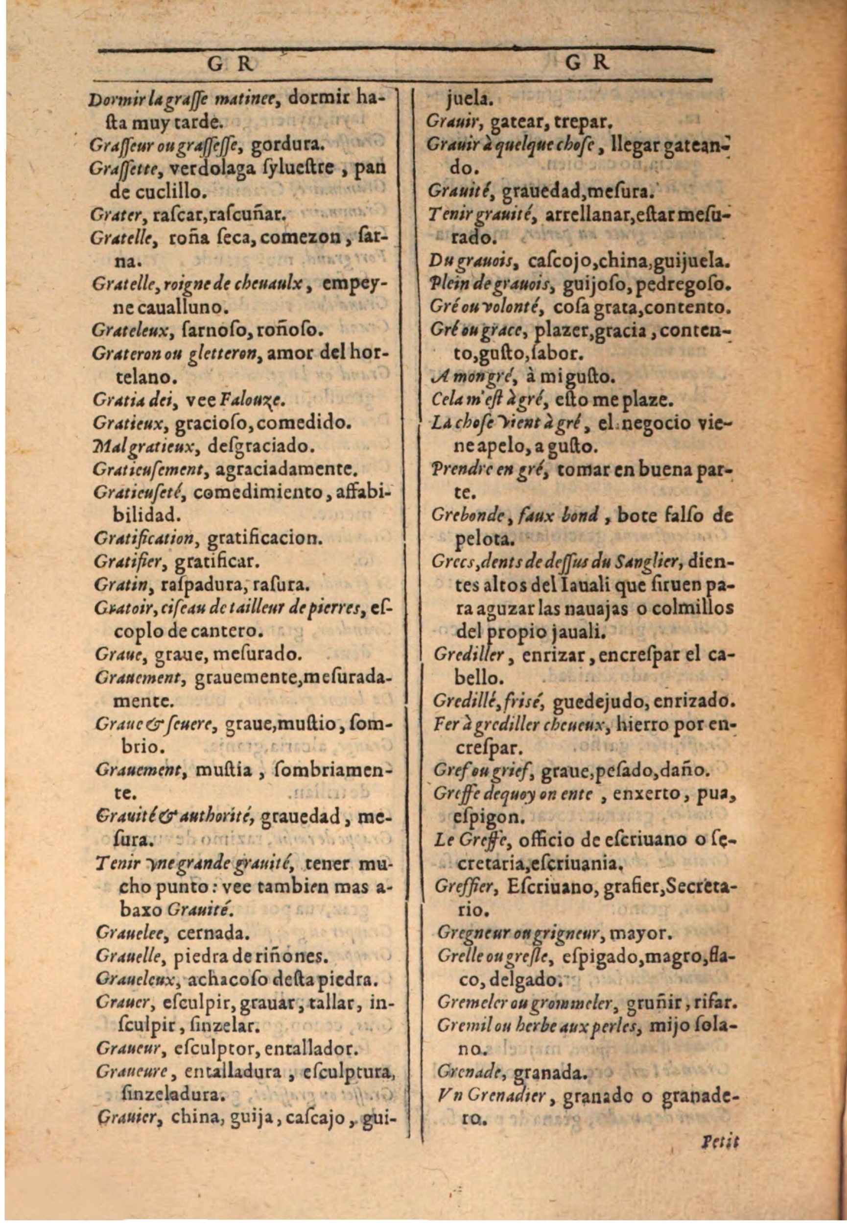 1607 - Marc Orry - Trésor des deux langues espagnole et française (Seconde partie) - BSB Munich
