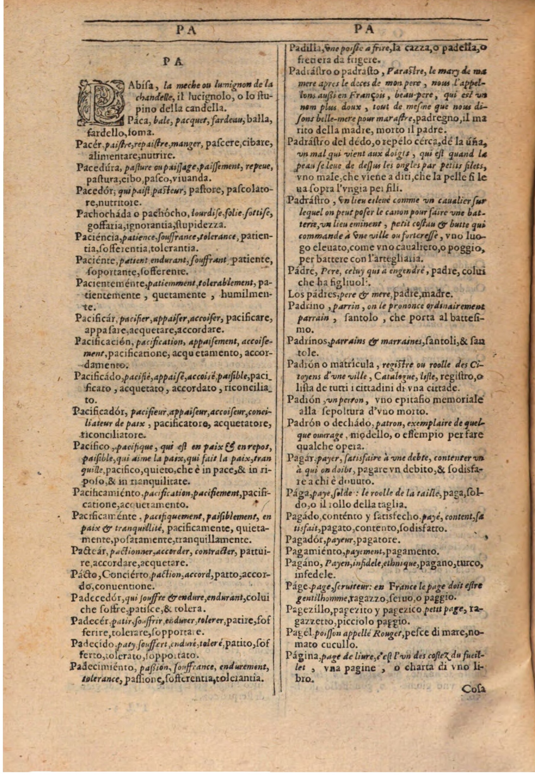1609 - Philippe Albert et Alexandre Pernet - Trésor des trois langues française, italienne et espagnole (Première partie) - BSB Munich 1609 - Philippe Albert et Alexandre Pernet - Trésor des trois langues française, italienne et espagnole (Première partie) - BSB Munich