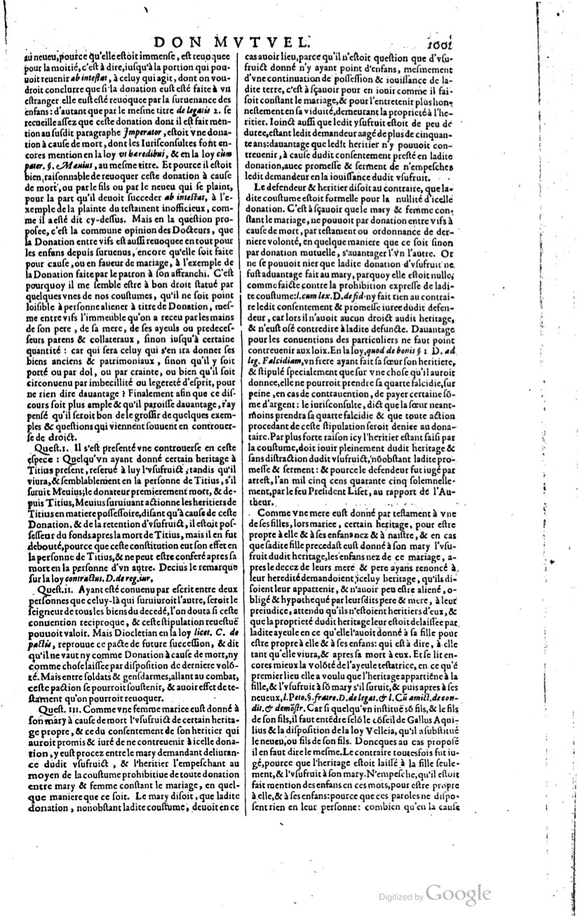 1629 - Veuve Nicolas Buon - Trésor du droit français (21754 T. 1) - BM Lyon