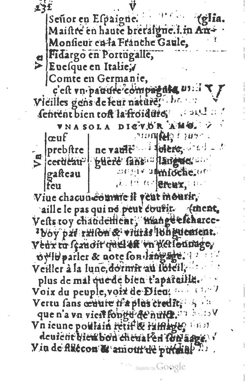1581 - Nicolas Bonfons  - Trésor des sentences dorées - Princeton