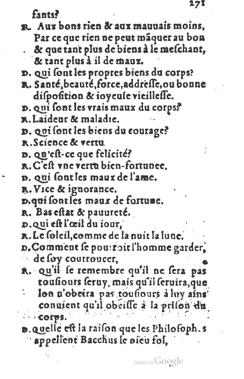 1581 - Nicolas Bonfons  - Trésor des sentences dorées - Princeton