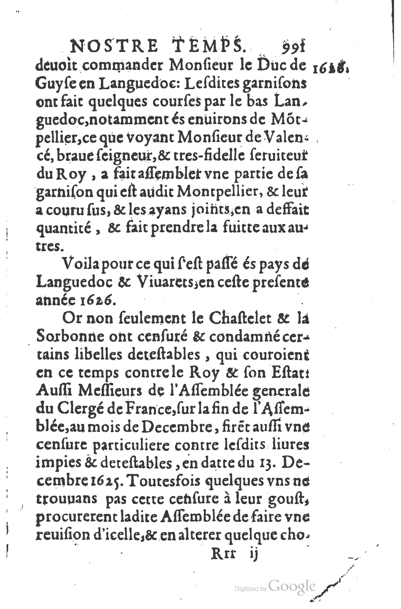 1626 - Joseph Bouillerot - Trésor de l’histoire générale de notre temps - BSB Munich