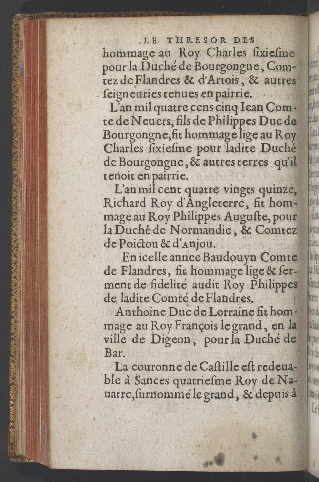 1603 - Galiot Corrozet - Trésor des histoires de France - BnF Tolbiac