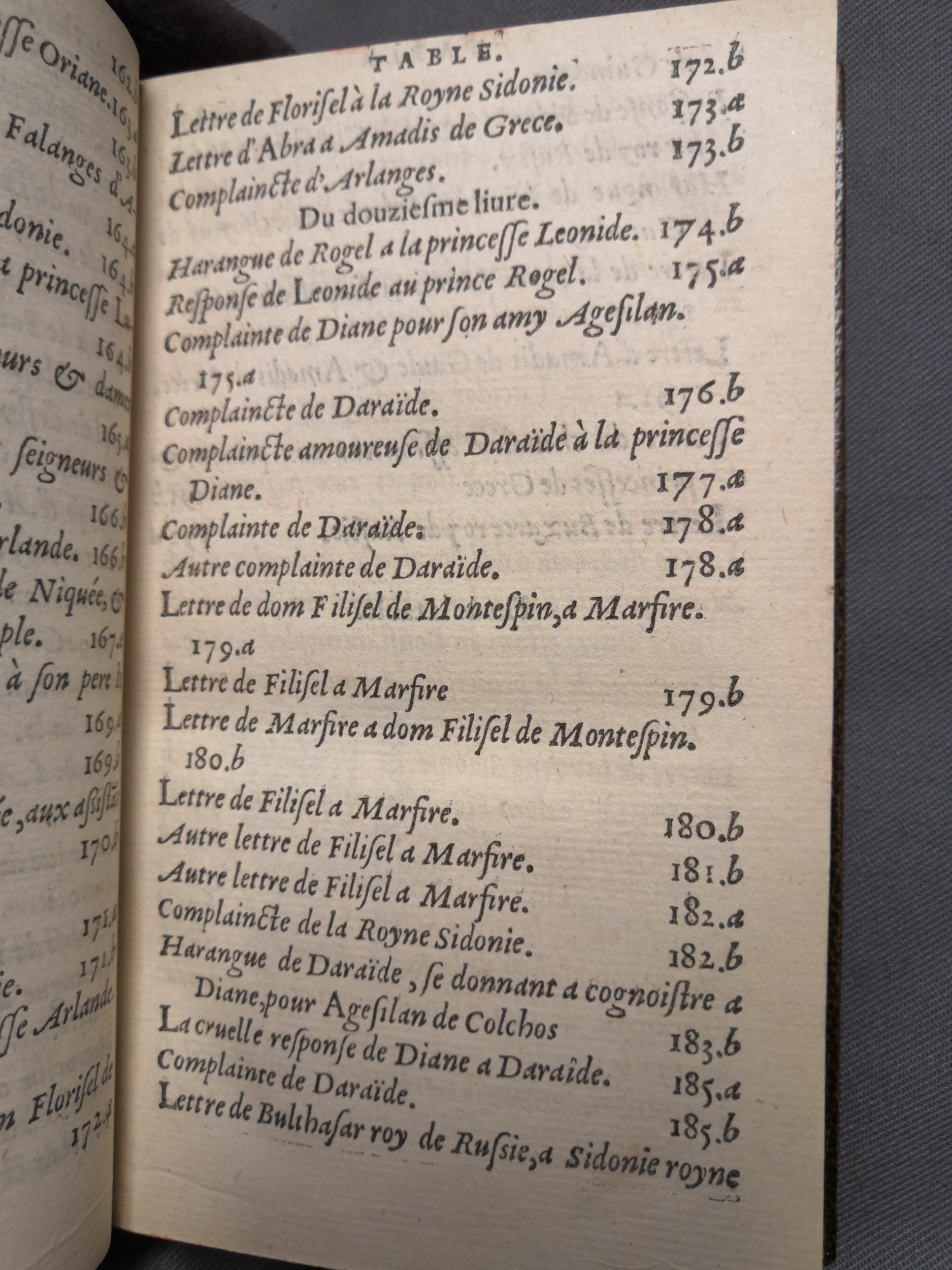 1560 - Étienne Groulleau - Trésor des Amadis - Amsterdam