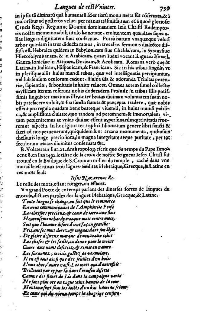 1613 - Matthieu Berjon - Trésor de l’histoire des langues de cet univers - BM Lyon