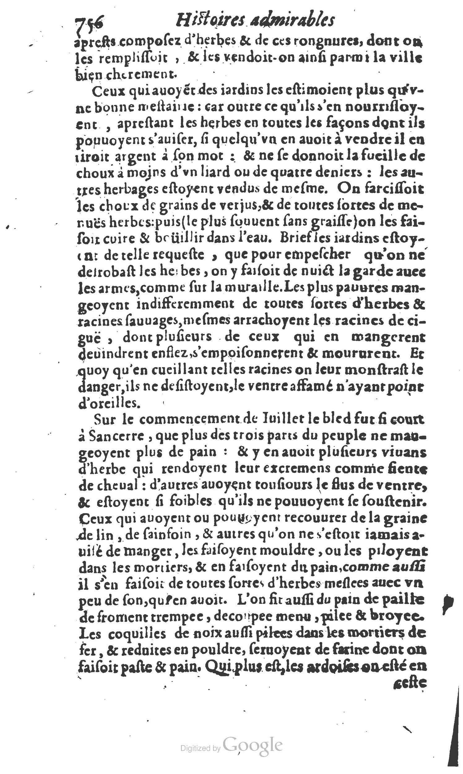 1610 - Paul Marceau - Trésor d’histoires admirables et mémorables - Princeton