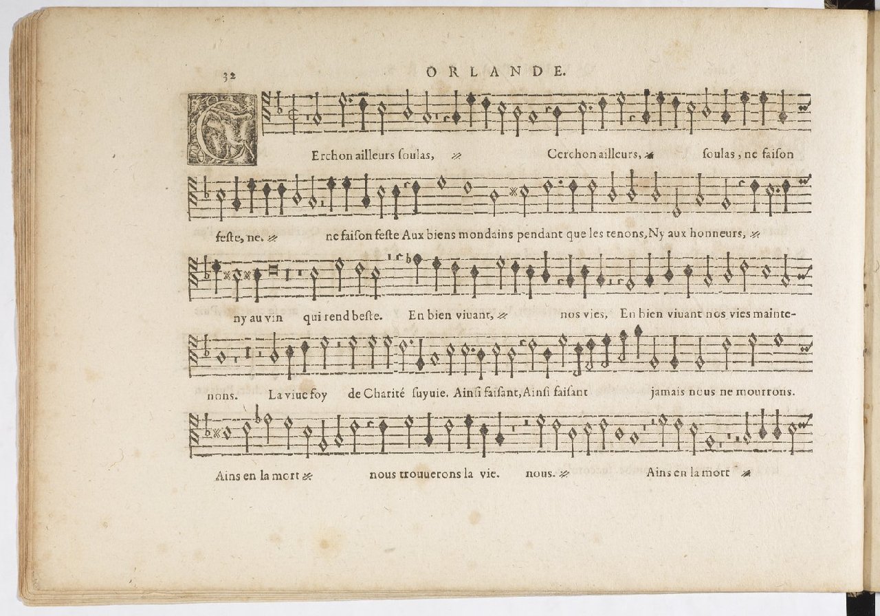 1594 - Paul Marceau - Trésor de musique d&#039;Orlande de Lassus, Superius, Bassus, Tenor, Quinta pars - BnF