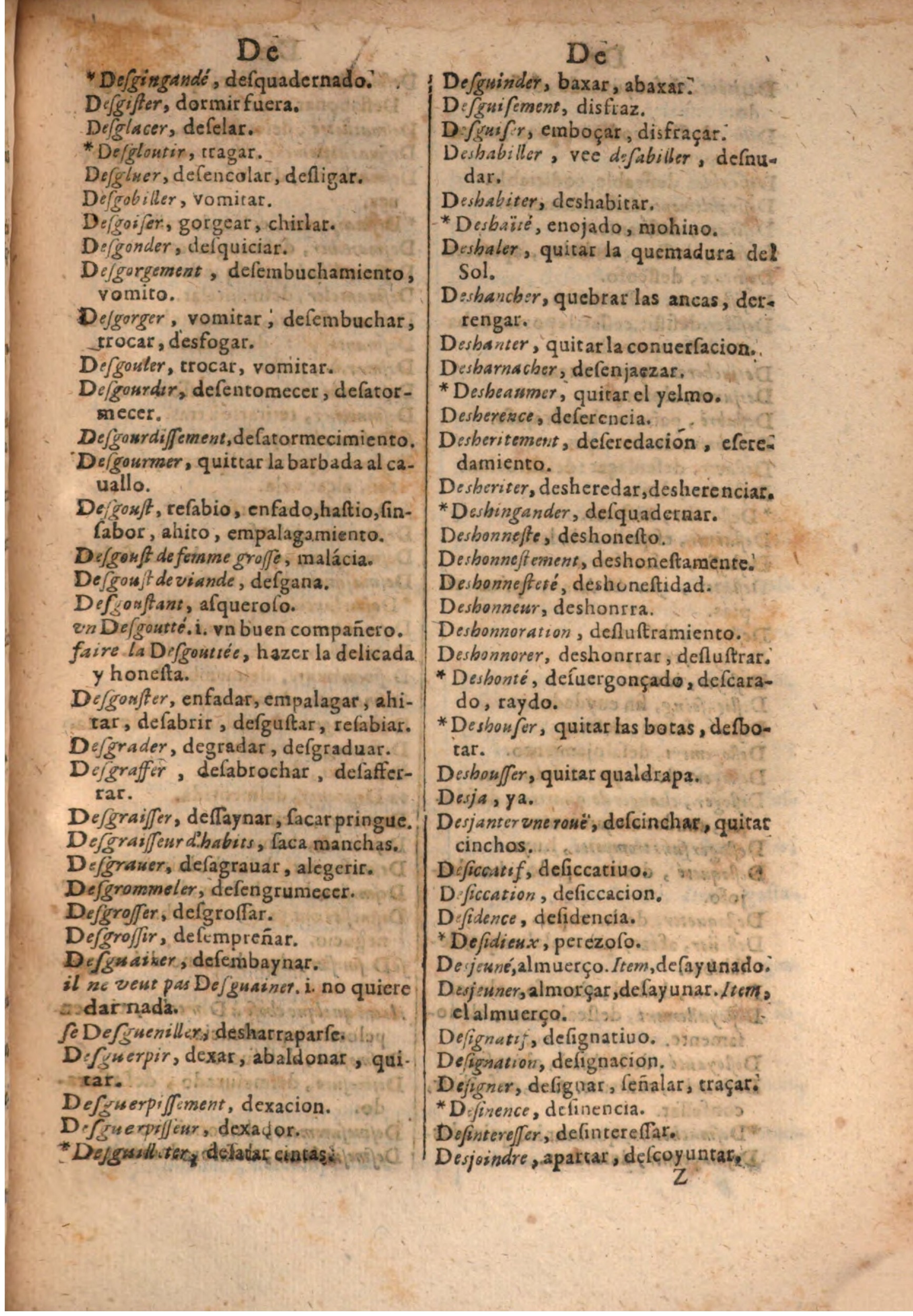 1645 - A. de Sommaville et A. Courbé - Trésor des deux langues espagnole et française (Seconde partie) - BSB Munich