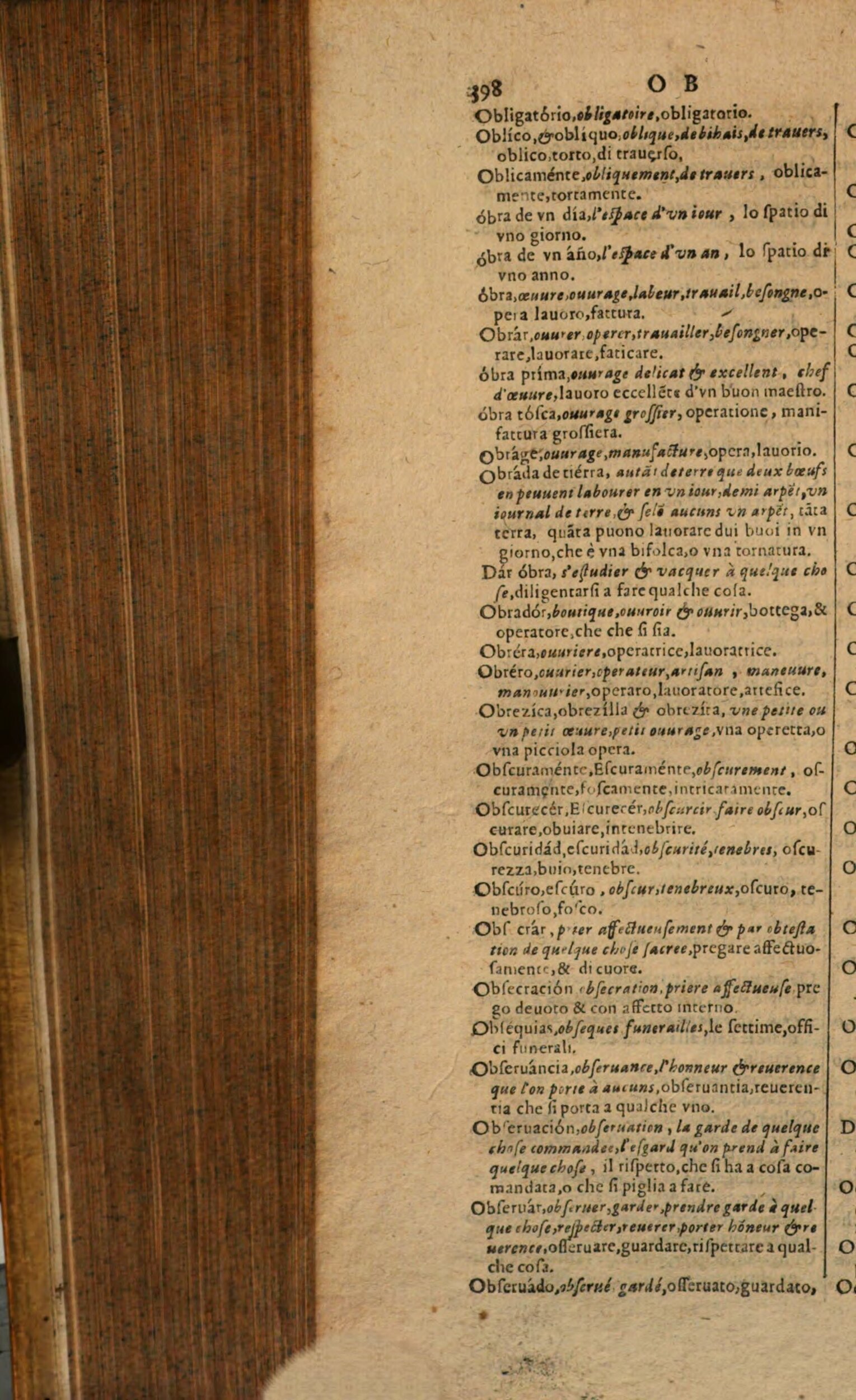 1617 - Samuel Crespin - Trésor des trois langues espagnole, française et italienne (Première partie) - Regensburg
