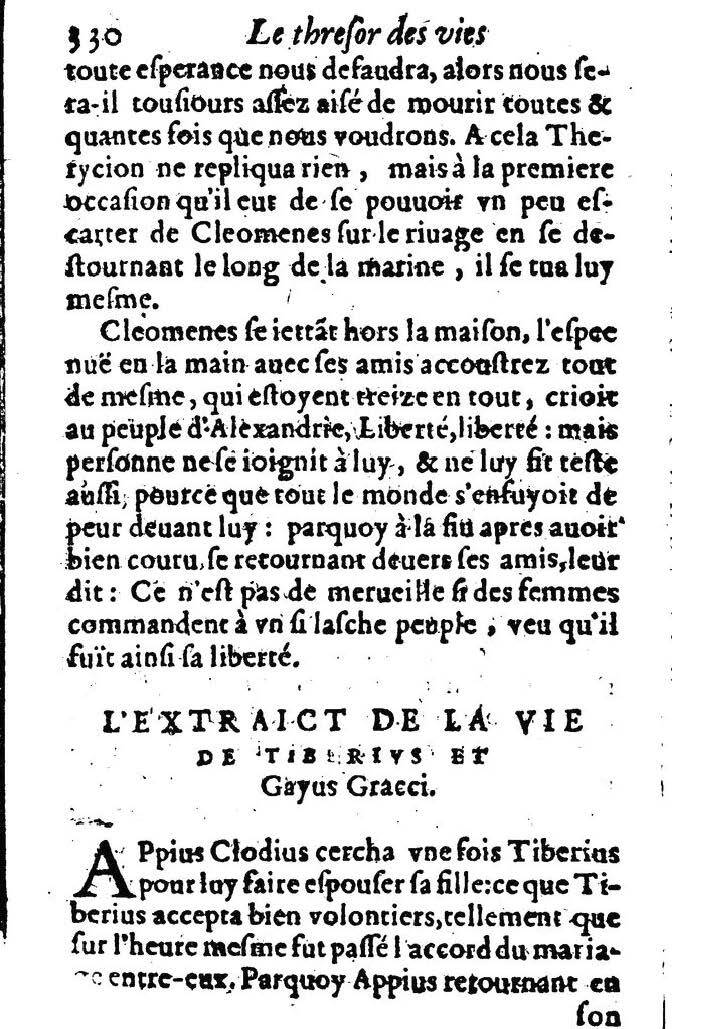 1611 - Pierre Rigaud - Trésor des vies de Plutarque - BM Lyon