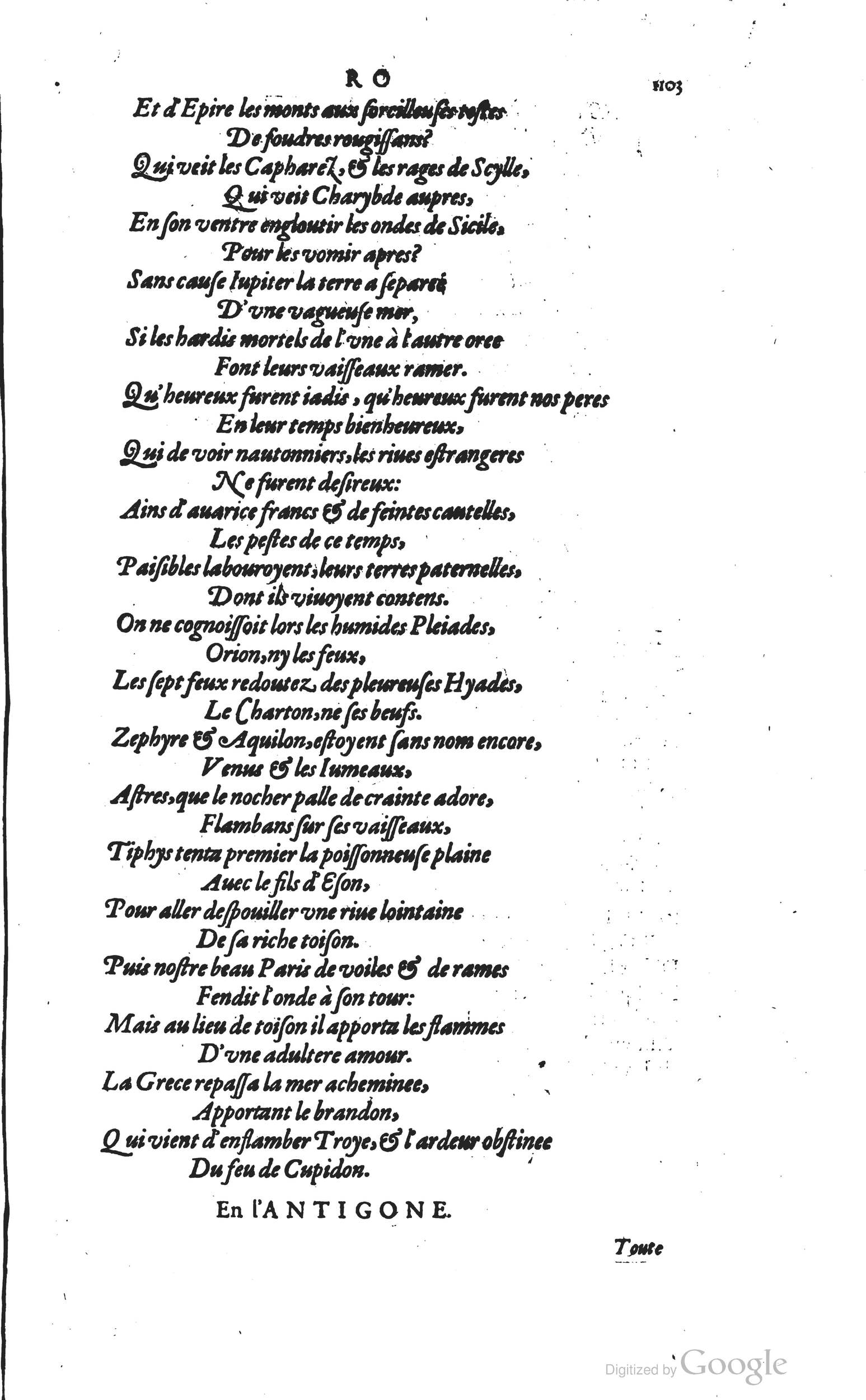 1585 - Barthélemy Honorat - Bibliothèques françaises - BSB Munich