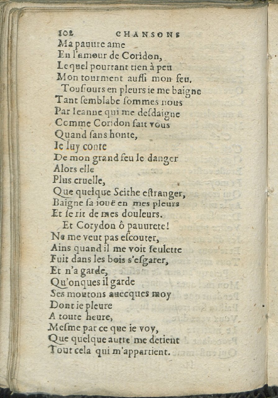 1575 - Pierre Brenouzet - Trésor de tous les recueils de chansons, tant amoureuses, rustiques, que musicales - Det KLG Copenhague